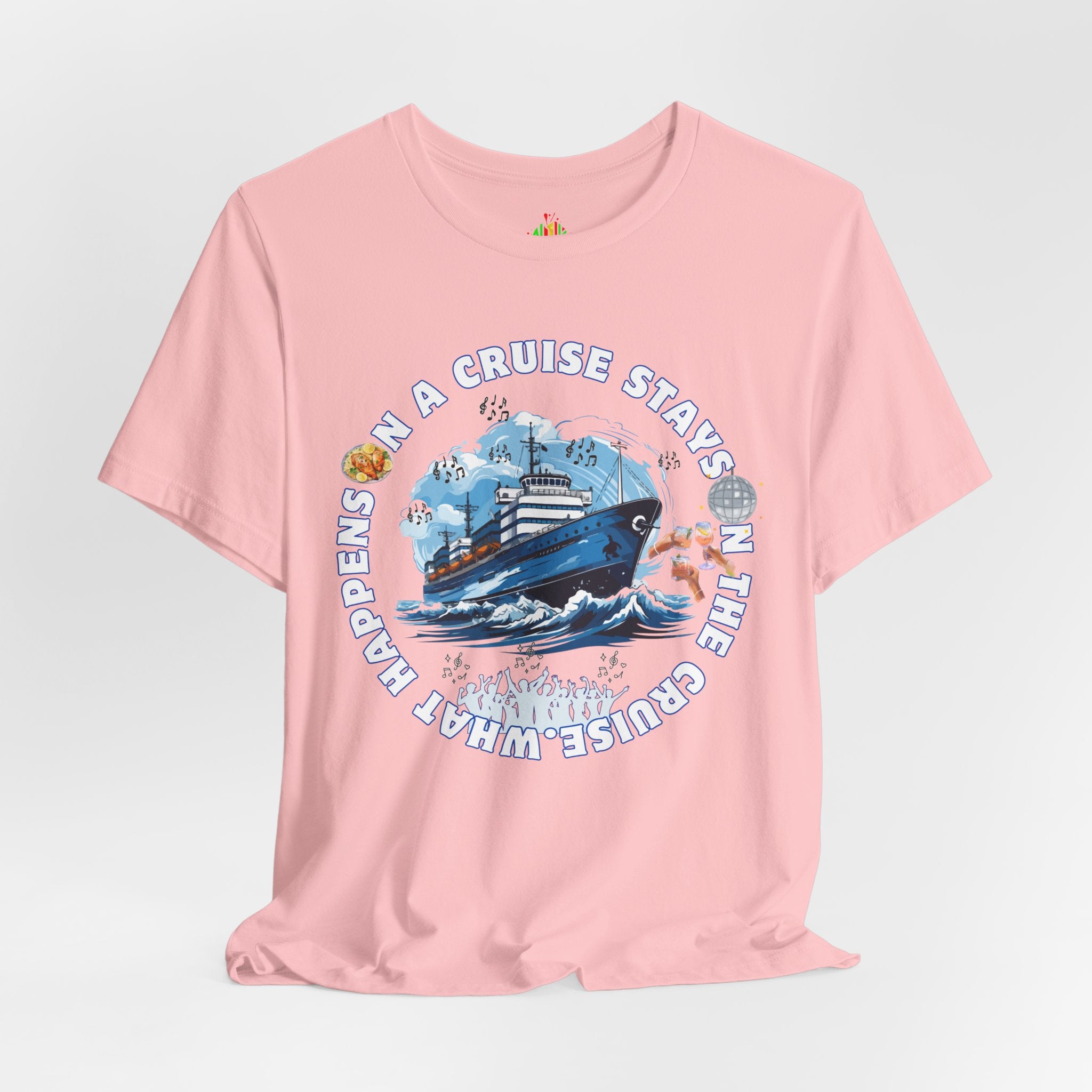 Fun Cruise Vibes Unisex Tee - "What Happens on a Cruise Stays on a Cruise"